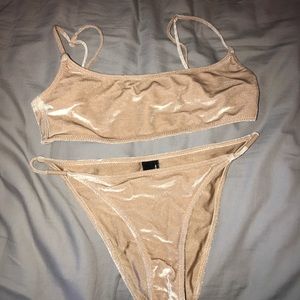 Triangl nude velvet bathing suit never worn.